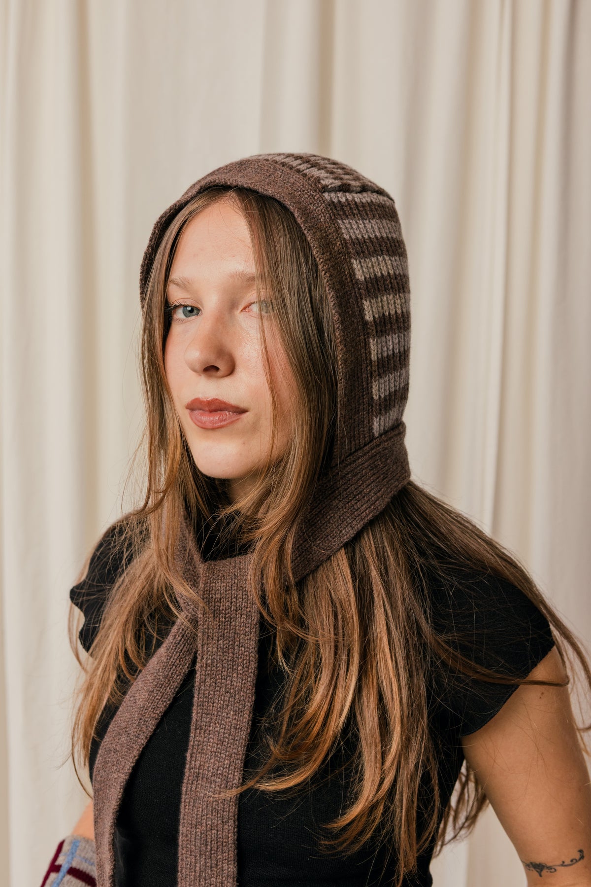 Striped Frances Bonnet