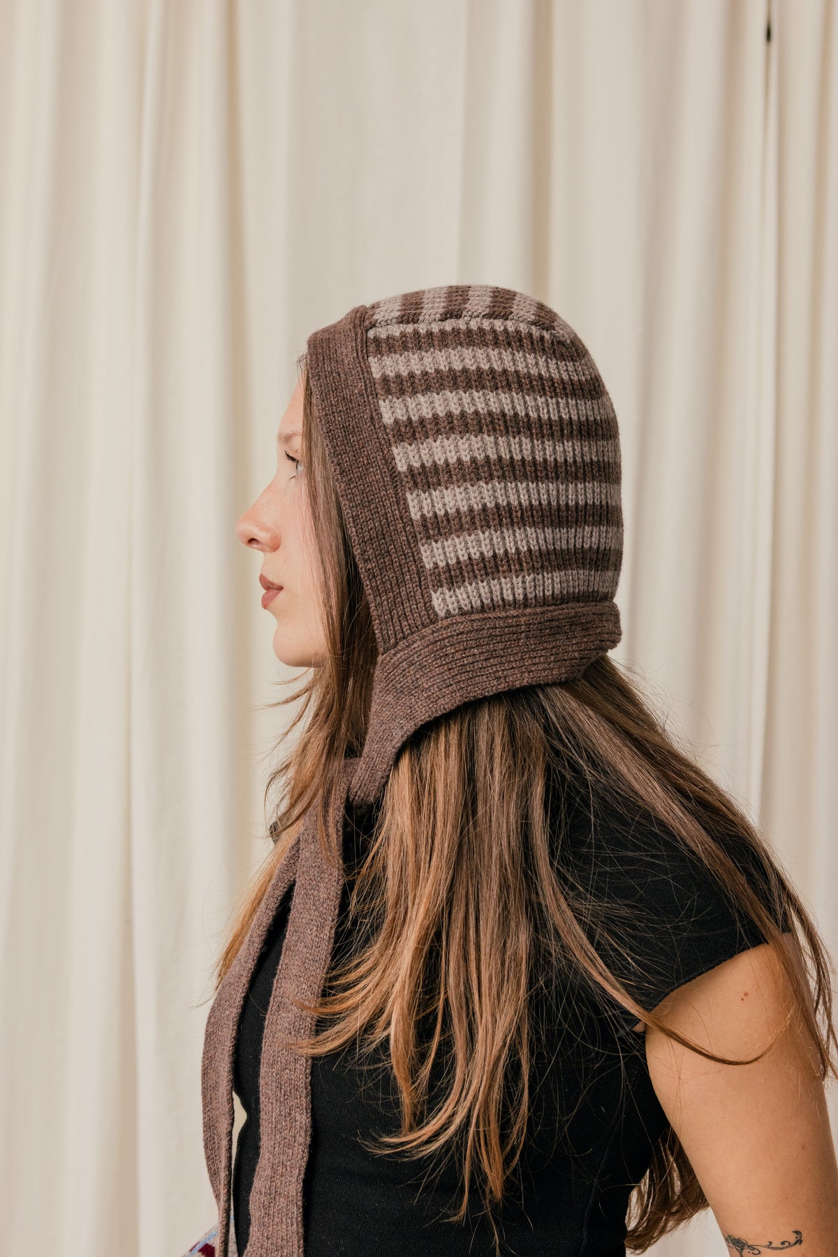 Striped Frances Bonnet