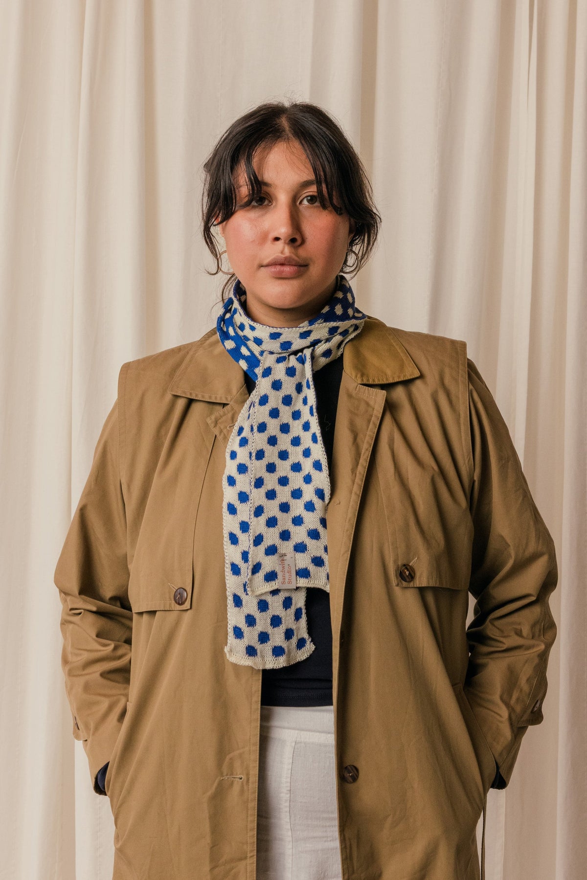 Dotty Cotton Scarf