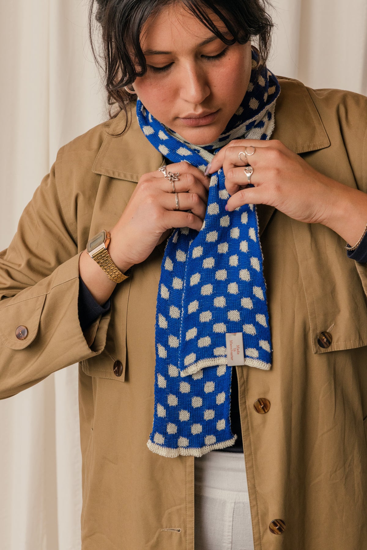Dotty Cotton Scarf
