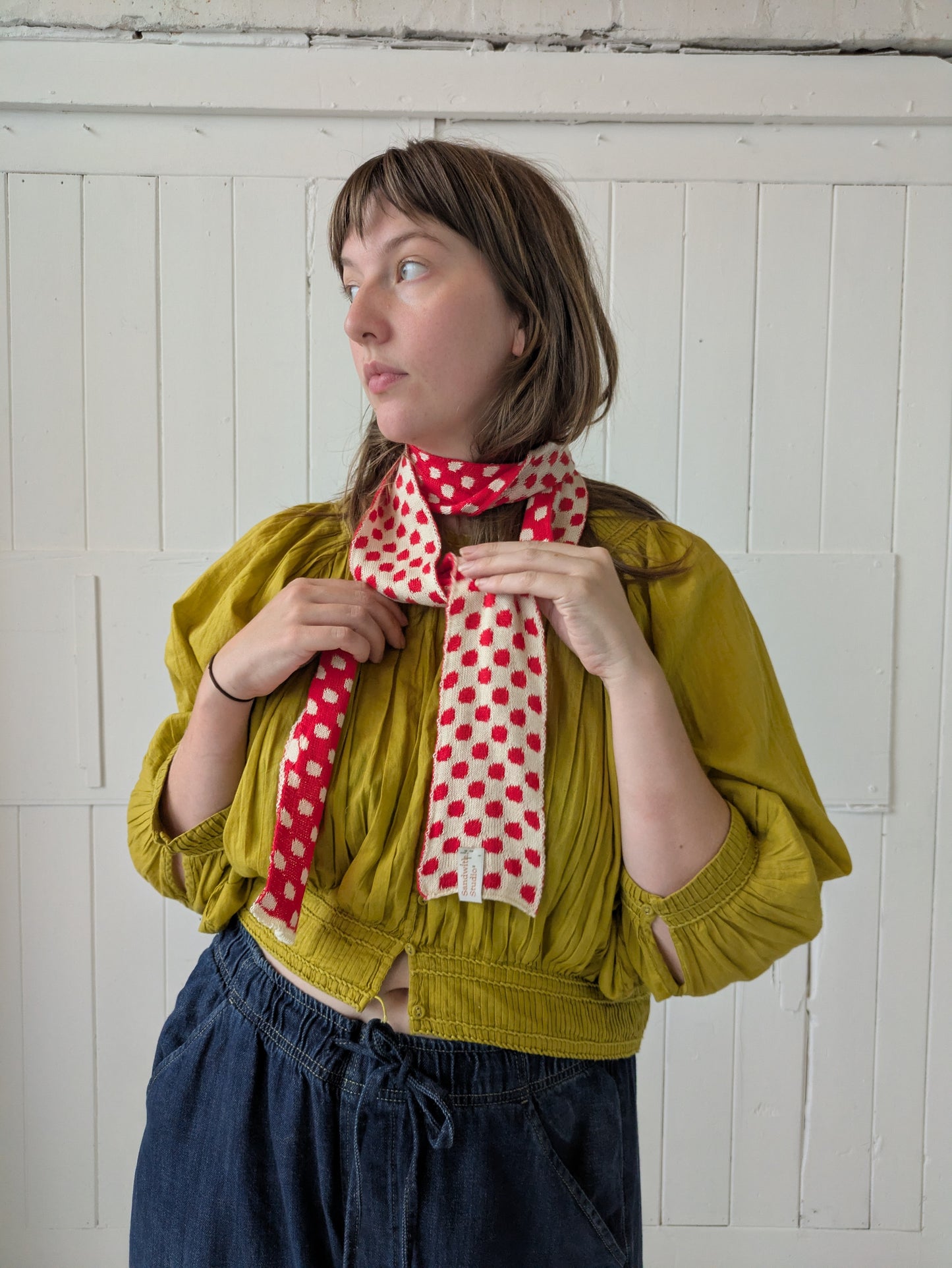 Dotty Cotton Scarf